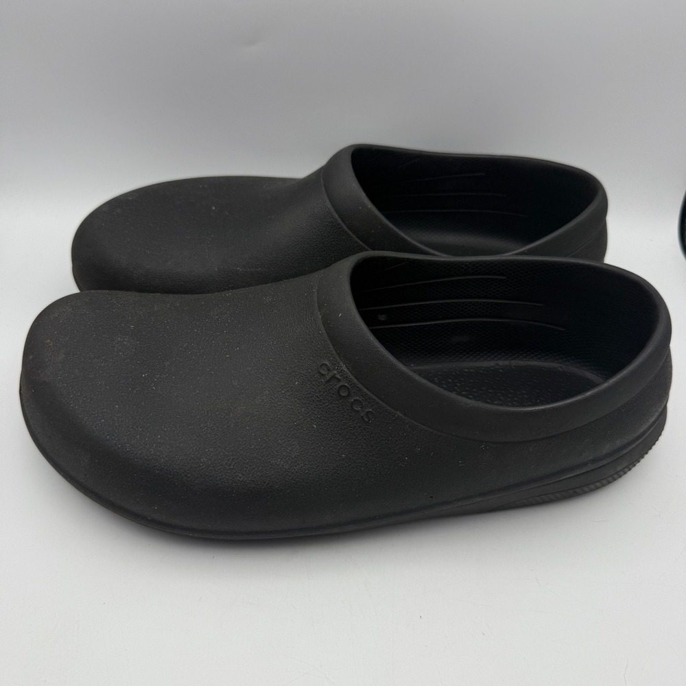 Crocs Bistro Clogs Men Size 13 Black Slip Resistant Work Shoes 10075